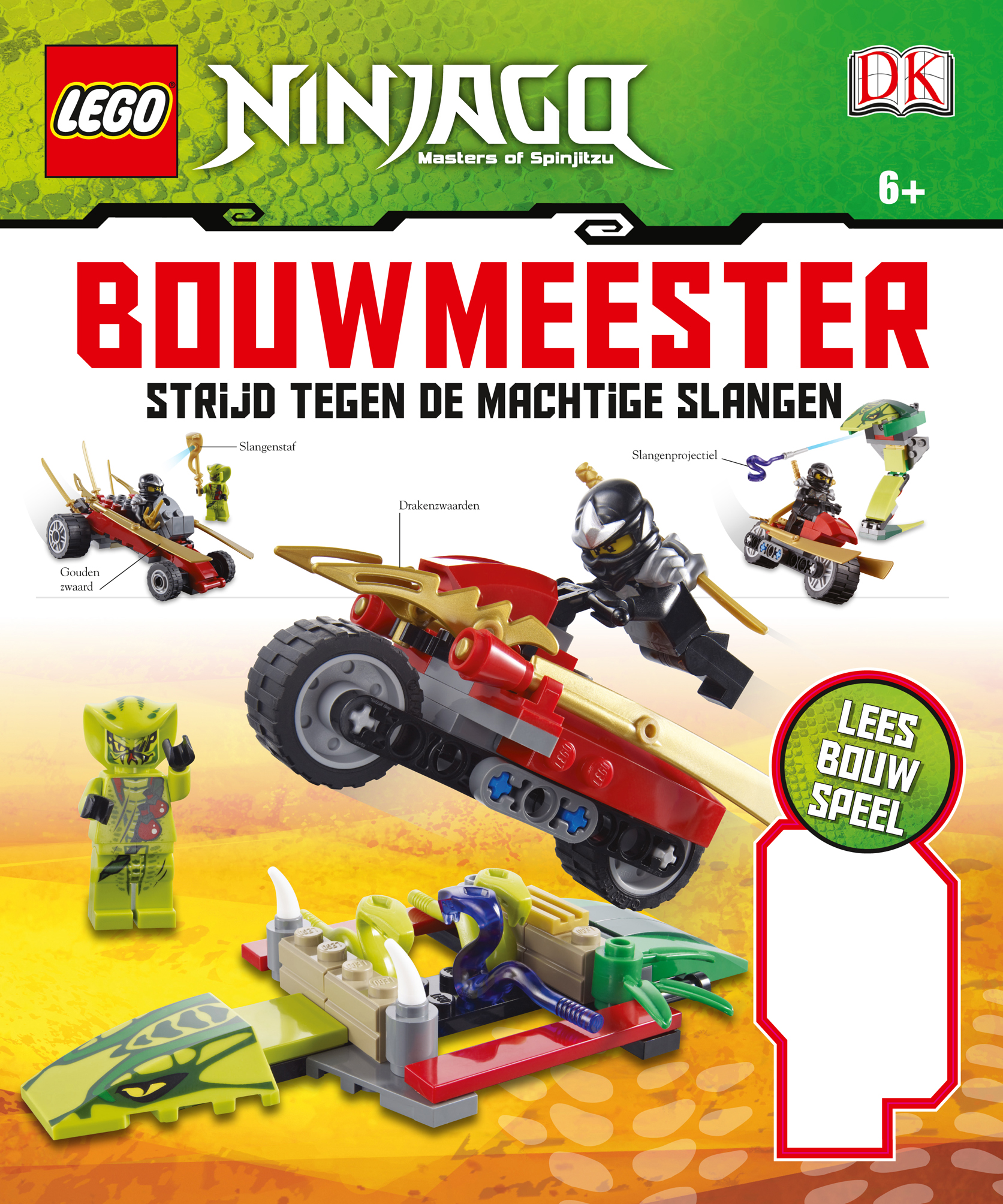 Lego Bouwmeester - Ninjago 2 - Strijd tegen de machtige slangen |  Uitgeverij Lannoo