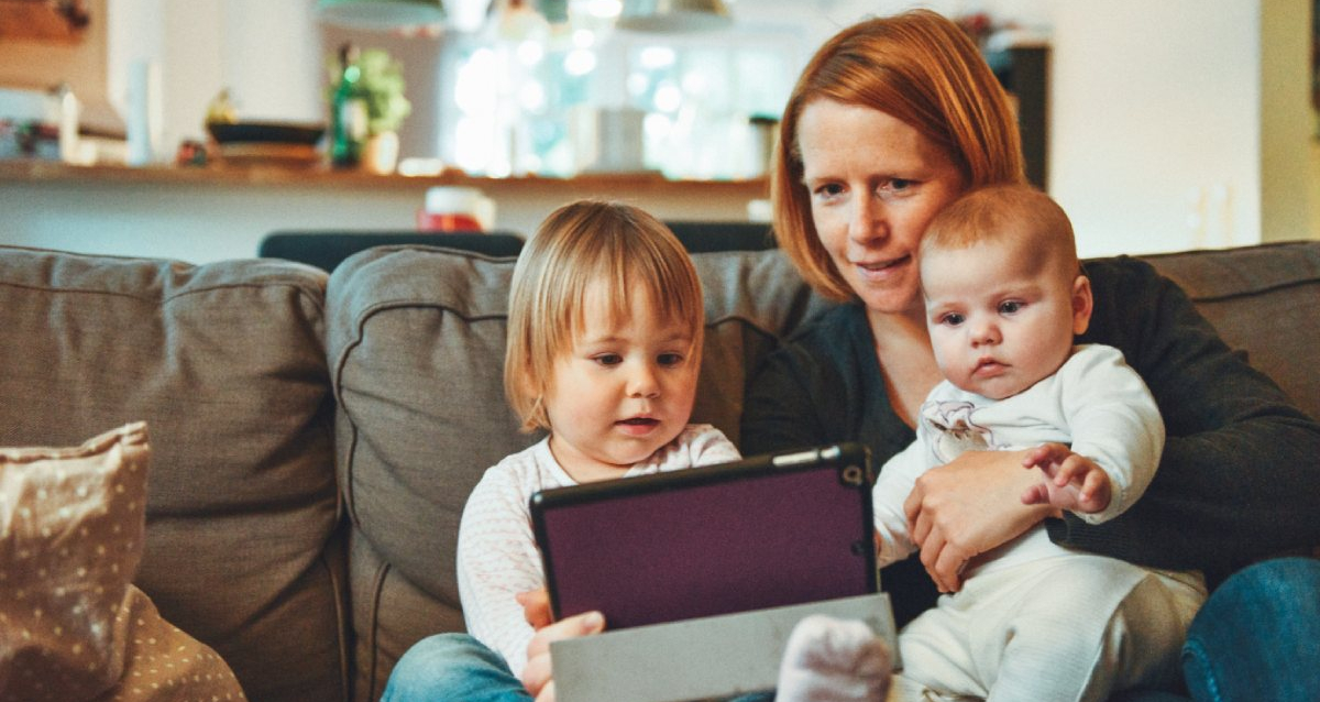 moeder kinderen zetel huis